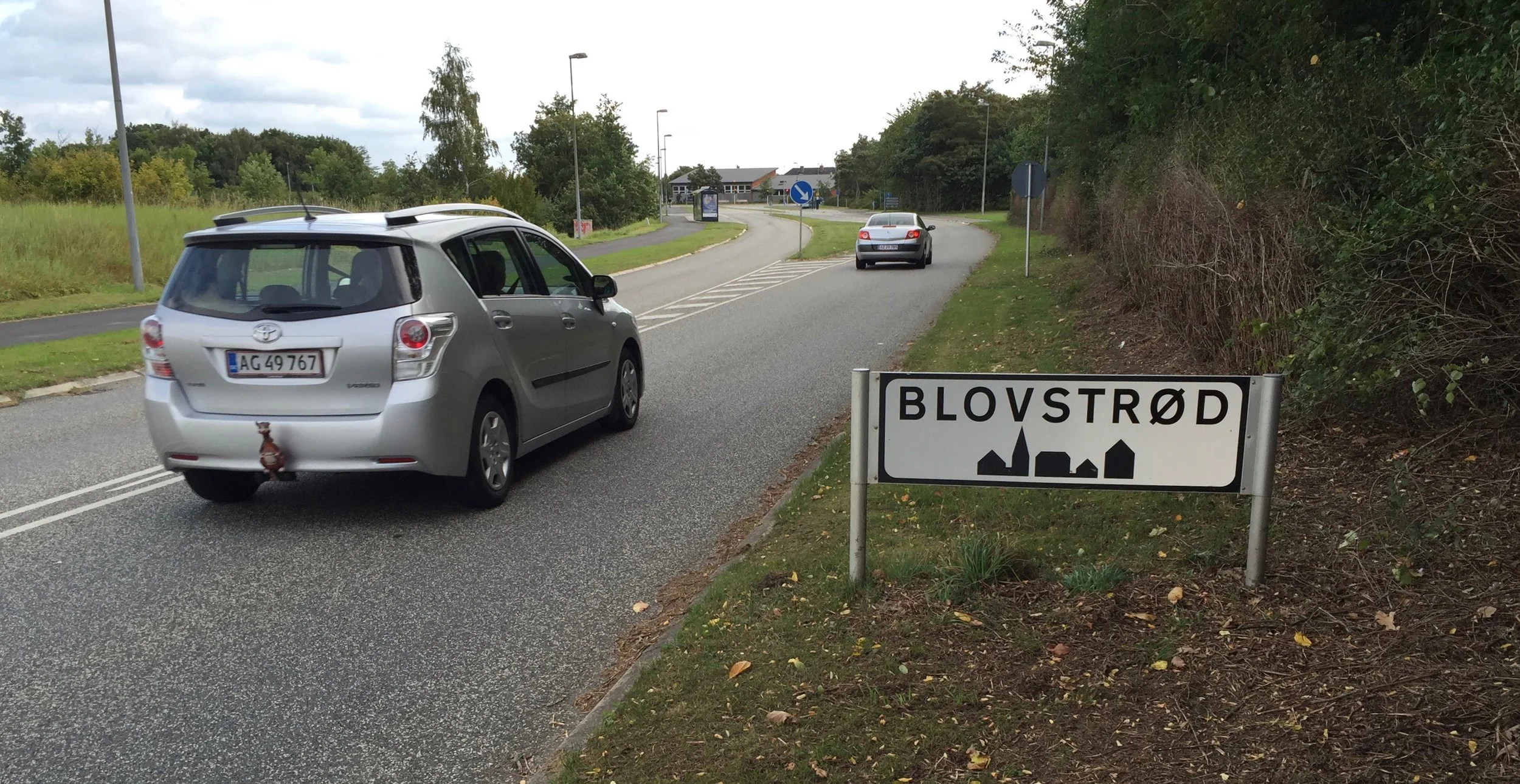 Nu er 60 km/t-skiltet vendt om, så man er ikke mere i tvivl om, at man nu kun må køre 50 km/t. Foto: AOB