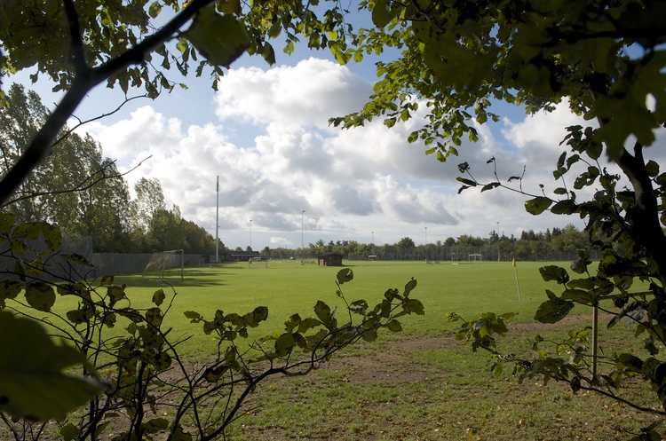 Den store grund på ca. 20.000 kvm, som ligger helt op til Tokkekøb Hegn, vil danne base for de mange spejdere, som vil slå lejr i denne weekend. Foto: AOB