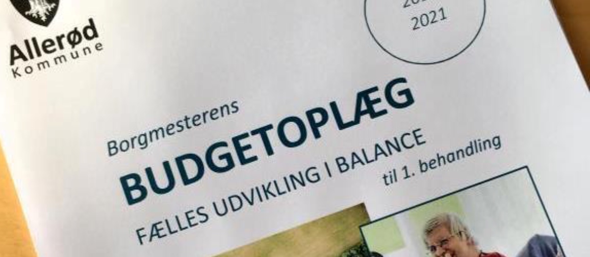 Borgmester Jørgen Johansen: "En balance mellem politiske ambitioner og økonomiske muligheder" . Illustration: Allerød Kommune