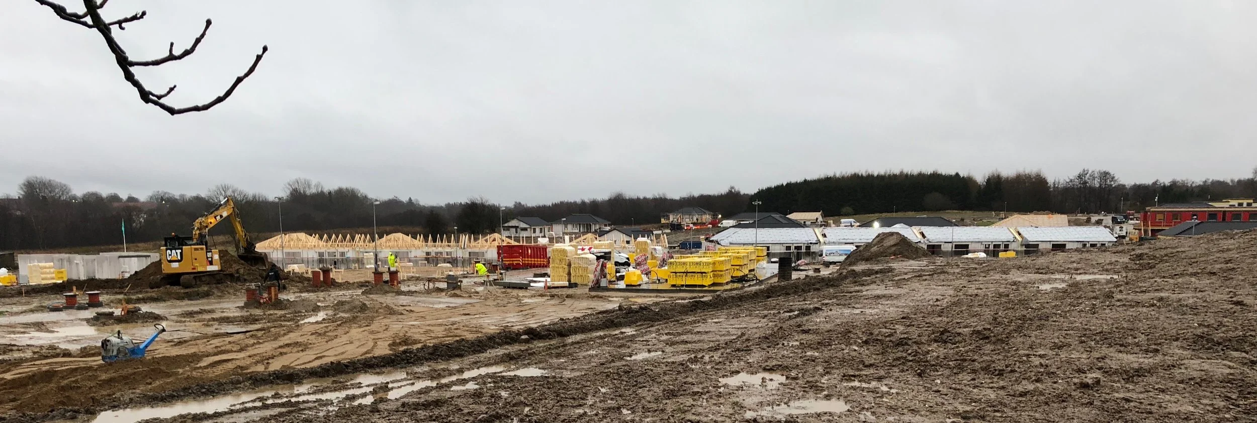 Visionen skal vise retningen for den udvikling, der ønskes for Allerød. Her er det udbygningen i Blovstrød ved Frugtlunden. Foto: AOB