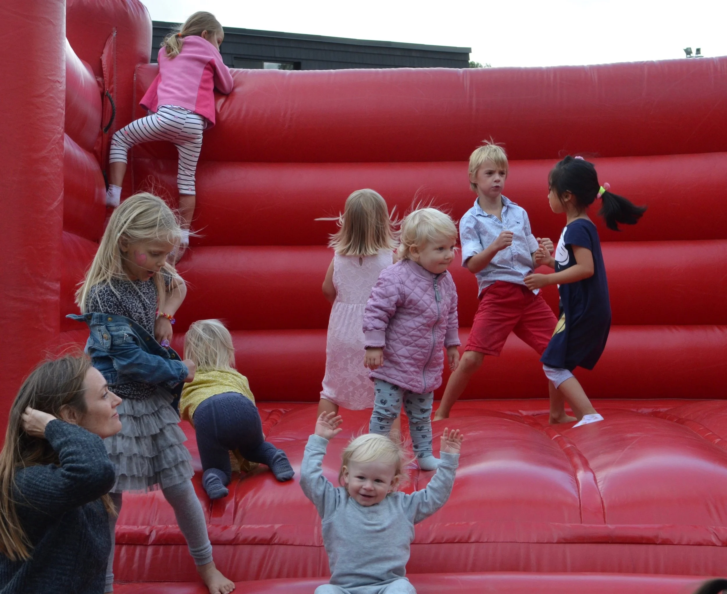 I dagens anledning var der opstillet en hoppeborg. Foto: AOB