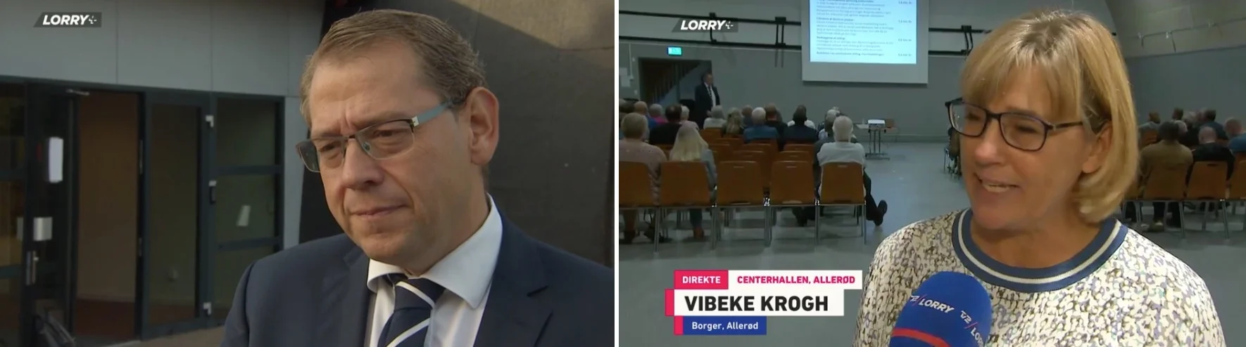 Inden selve mødet blev Karsten Längerich interviewet og under selve mødet blev det Vibeke Kroghs tur. Klip fra TV-Lorry.