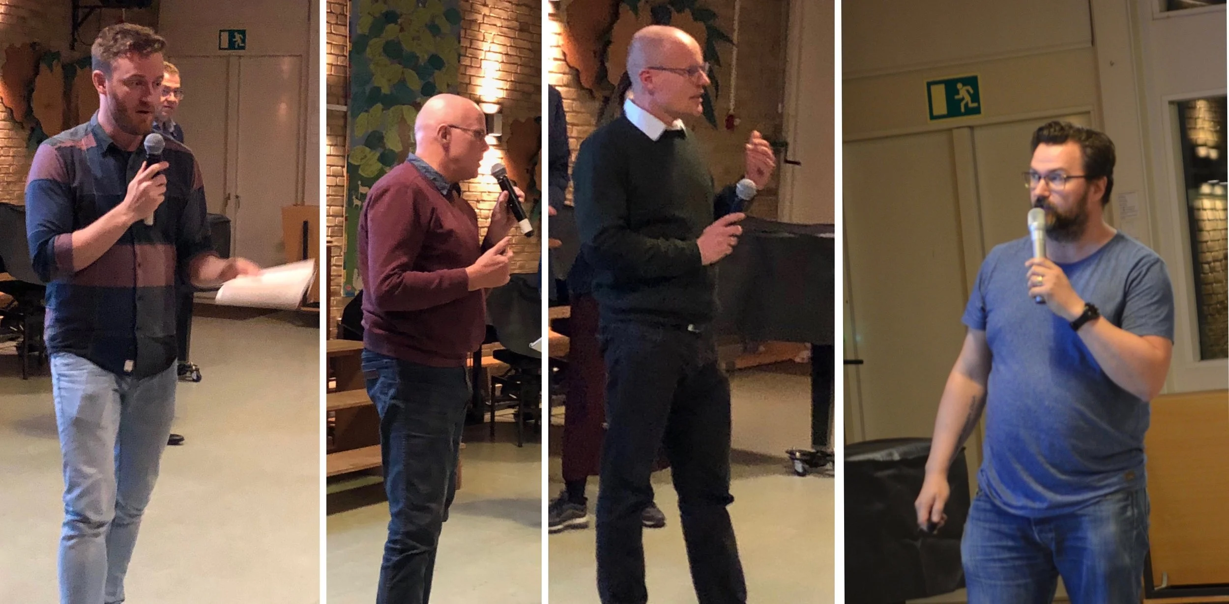 Miki Dam Larsen, Viggo Janum, Jesper Holdflod Pallesen og Nikolaj Rachdi Bührmann. Foto: AOB