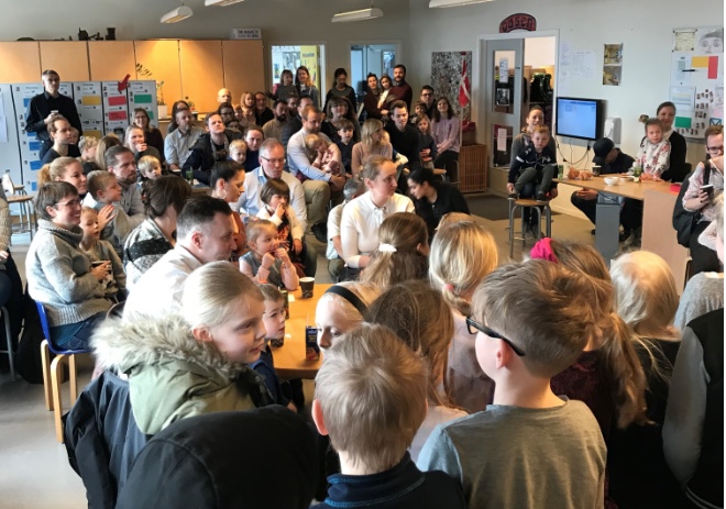 I fredags begyndte 44 børn i Blovstrød Skoles MINI-SFO. Foto: Mette Sand Kristensen