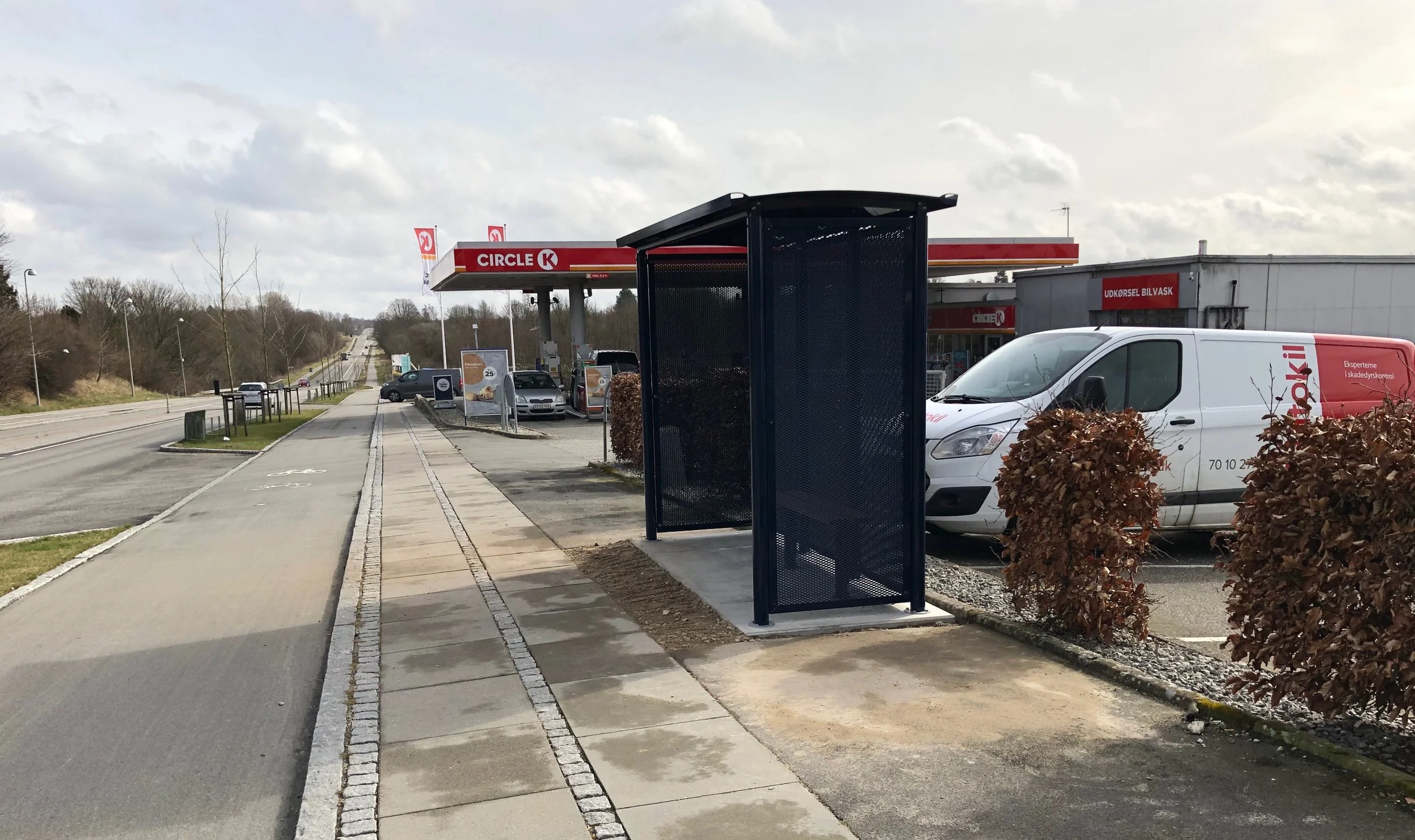 Læskuret er placeret på Circle Ks grund, som velvilligt er stillet til rådighed. Foto: AOB
