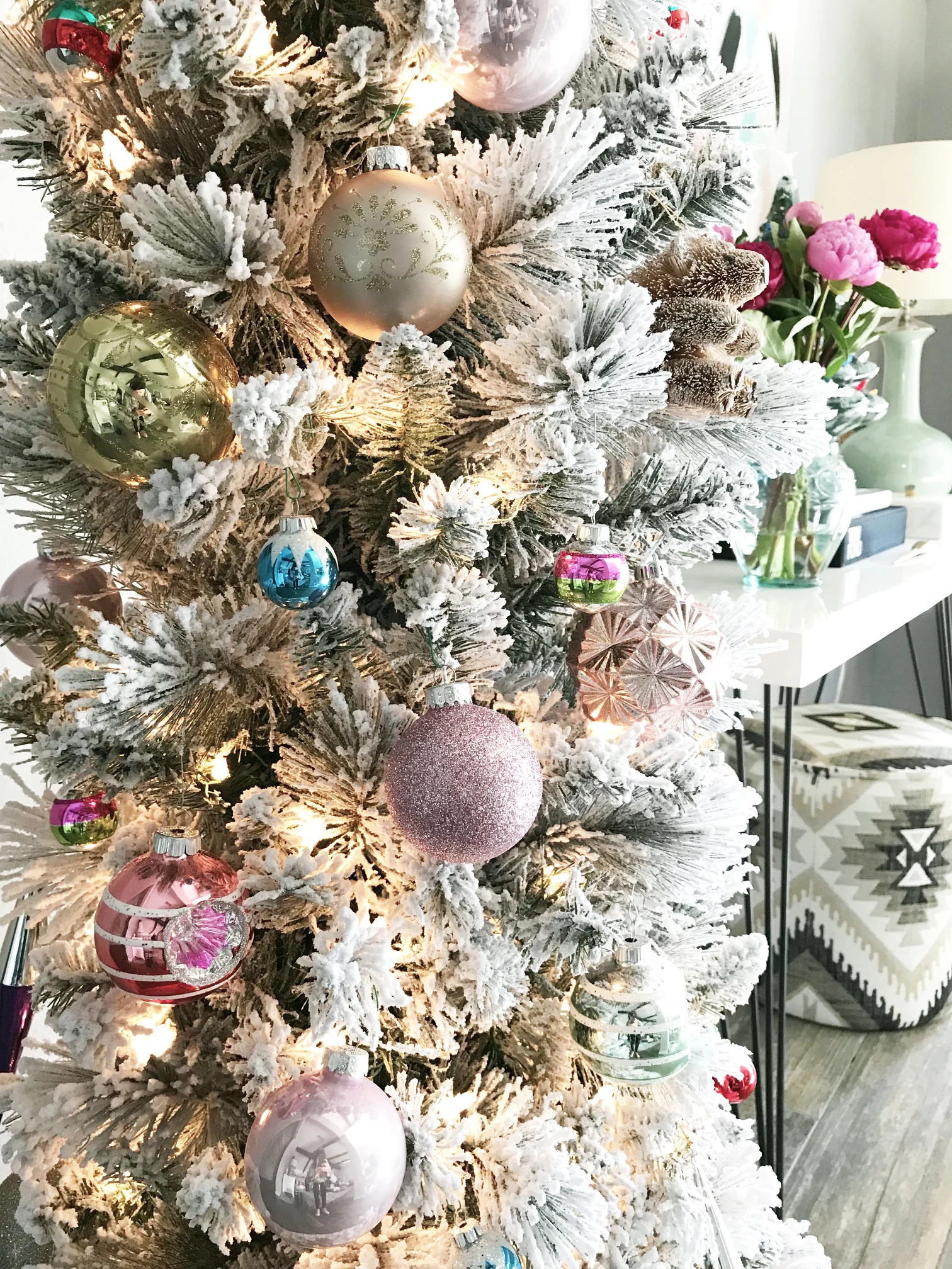 prelit flocked christmas tree close up.jpg