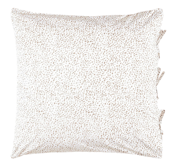 confetti dot print pillow shams