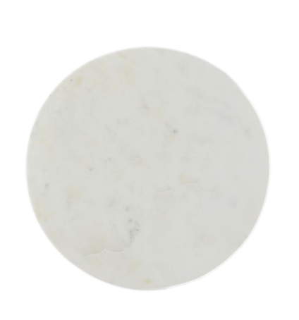 round white marble tray