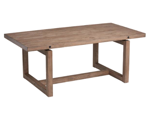 modern minimalist light wood rectangular dining table