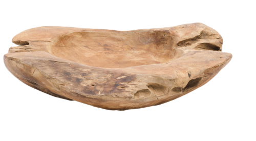 teak wood decorative bowl