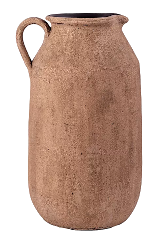 terra cotta pitcher flower vase
