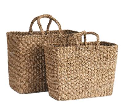 seagrass tote baskets