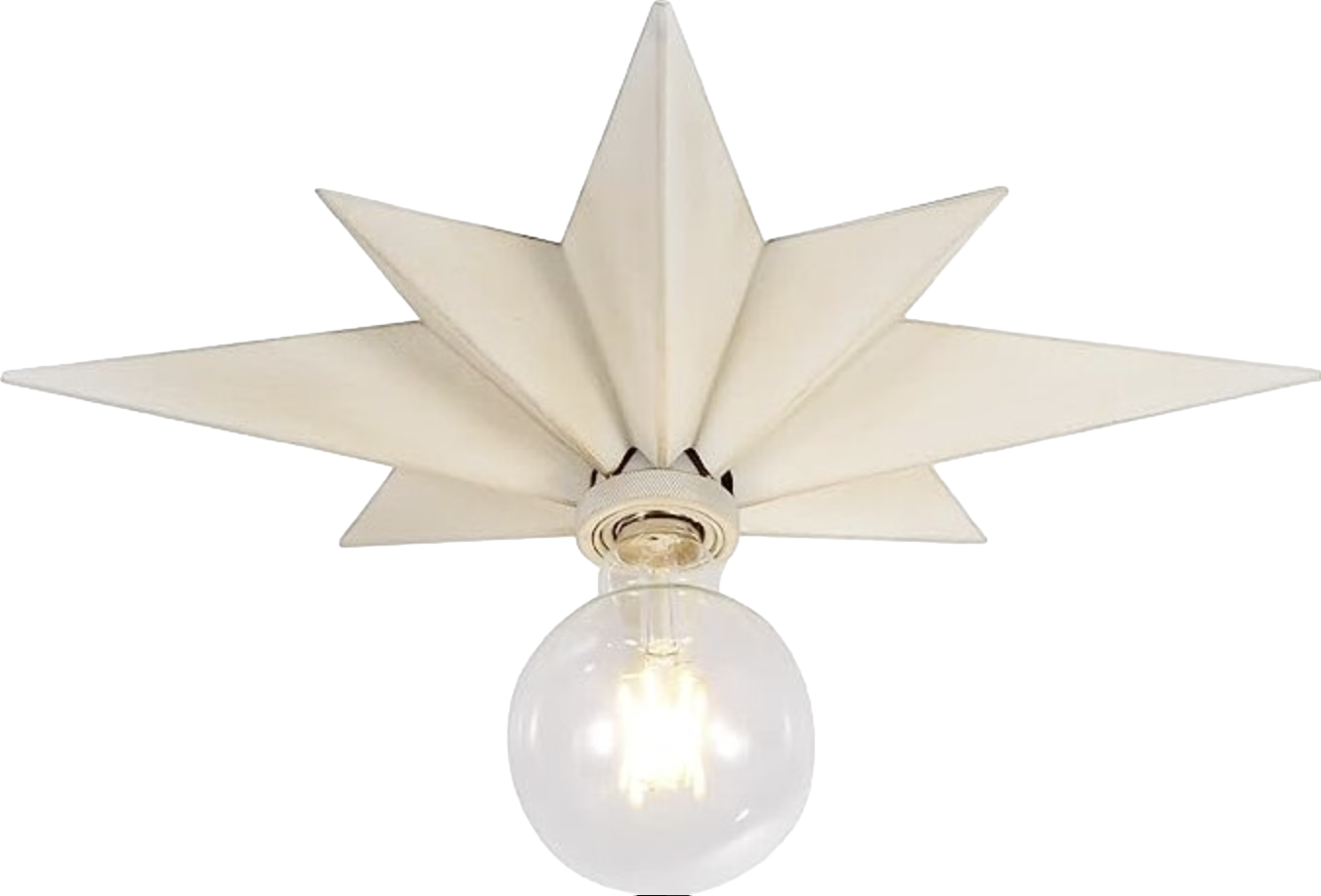 Starburst Modern White Flush Mount Ceiling Light