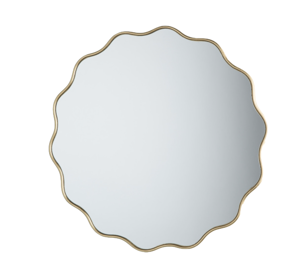 Gold Scallop Wall Mirror