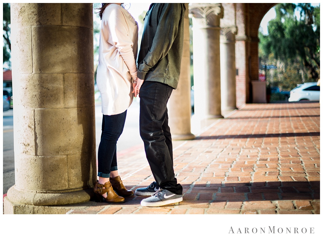 Malaga Cove Plaza Engagement Session.
