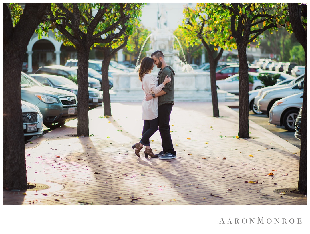 Malaga Cove Plaza Engagement Session.