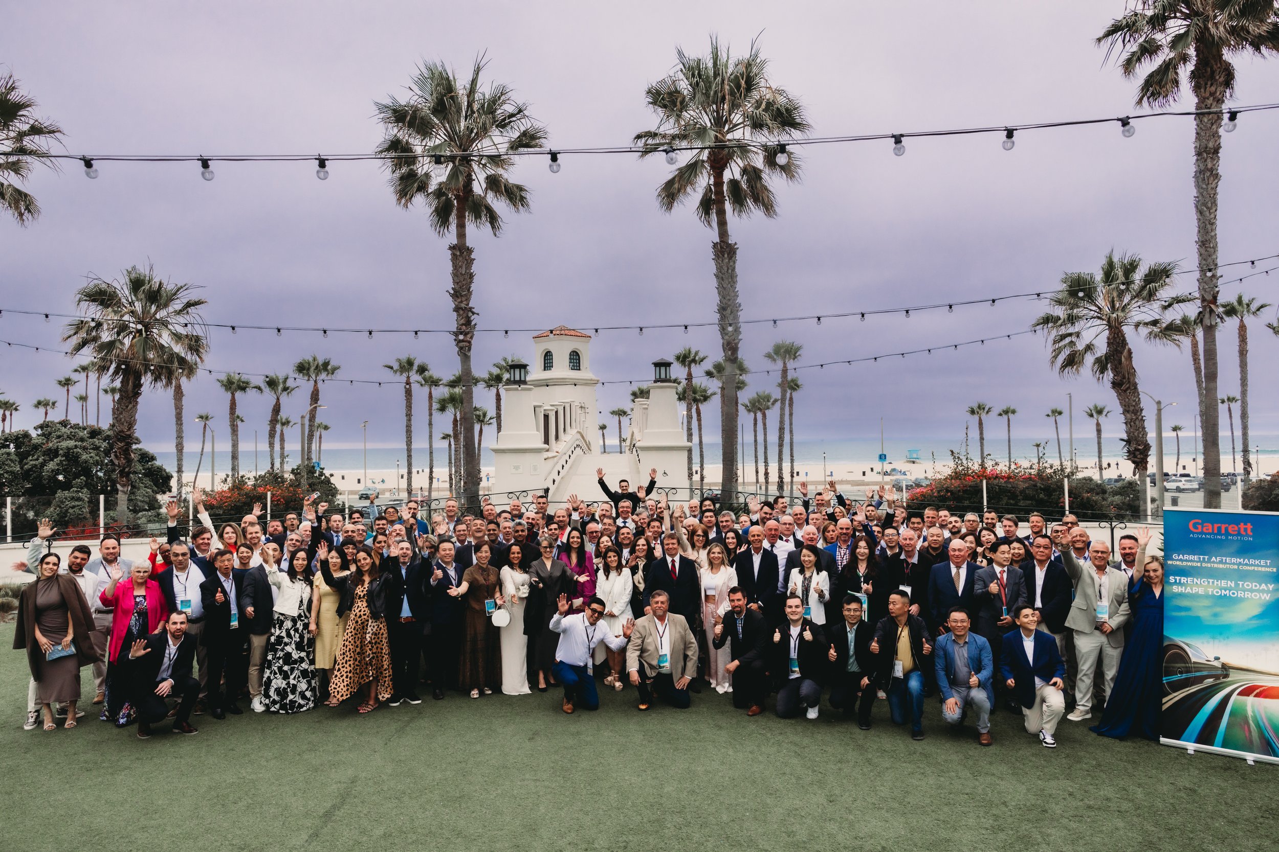 Team photo at a Garrett Motion corporate event