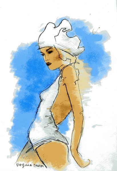 Marker, colored pencil
