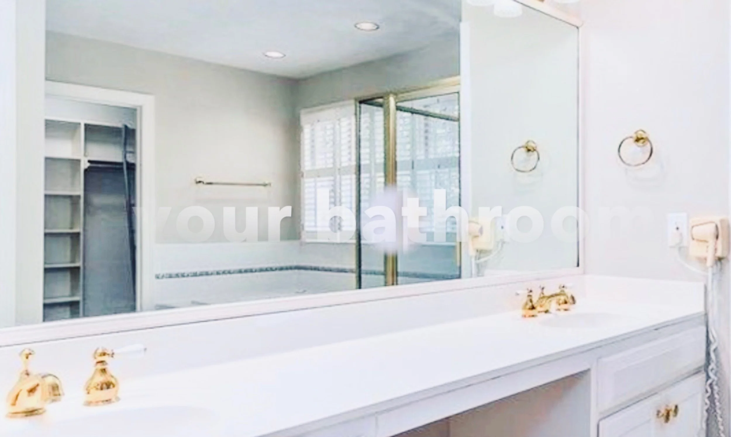 just double sink and mirror