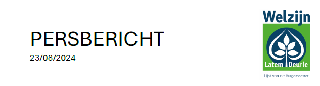 Welzijn Persbericht 23/08/2024