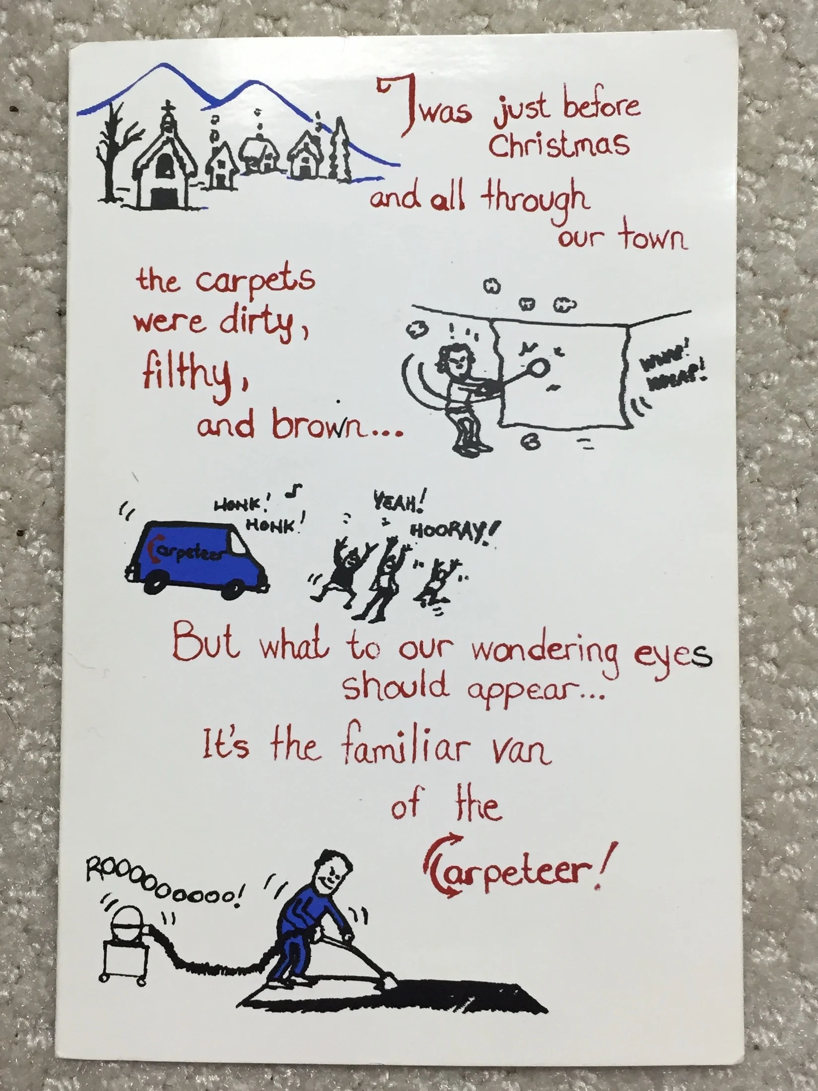 1989 Carpeteer Christmas Card