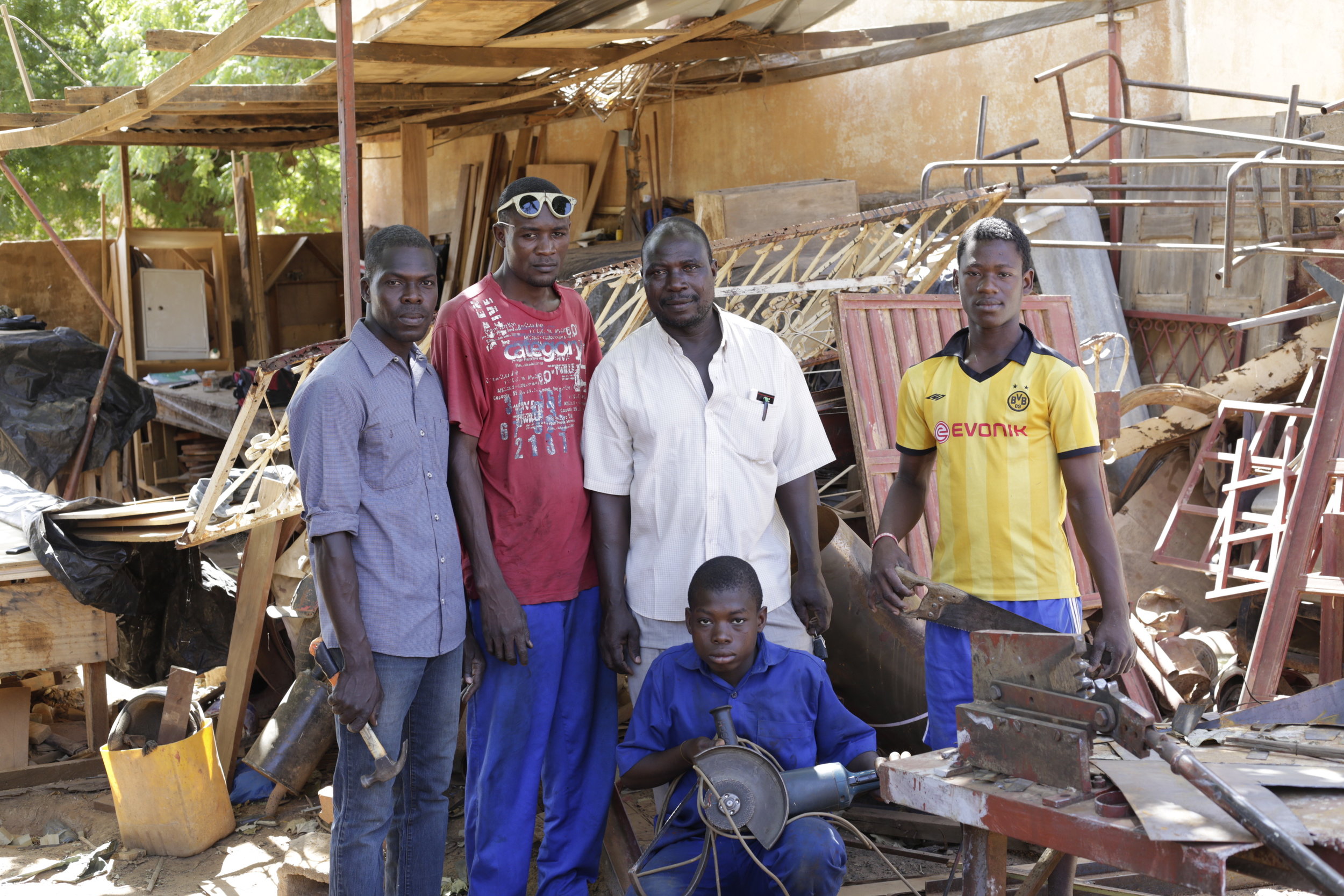 Metal fabrication team AKA "the miracle workers". Image by Torsten Seidel