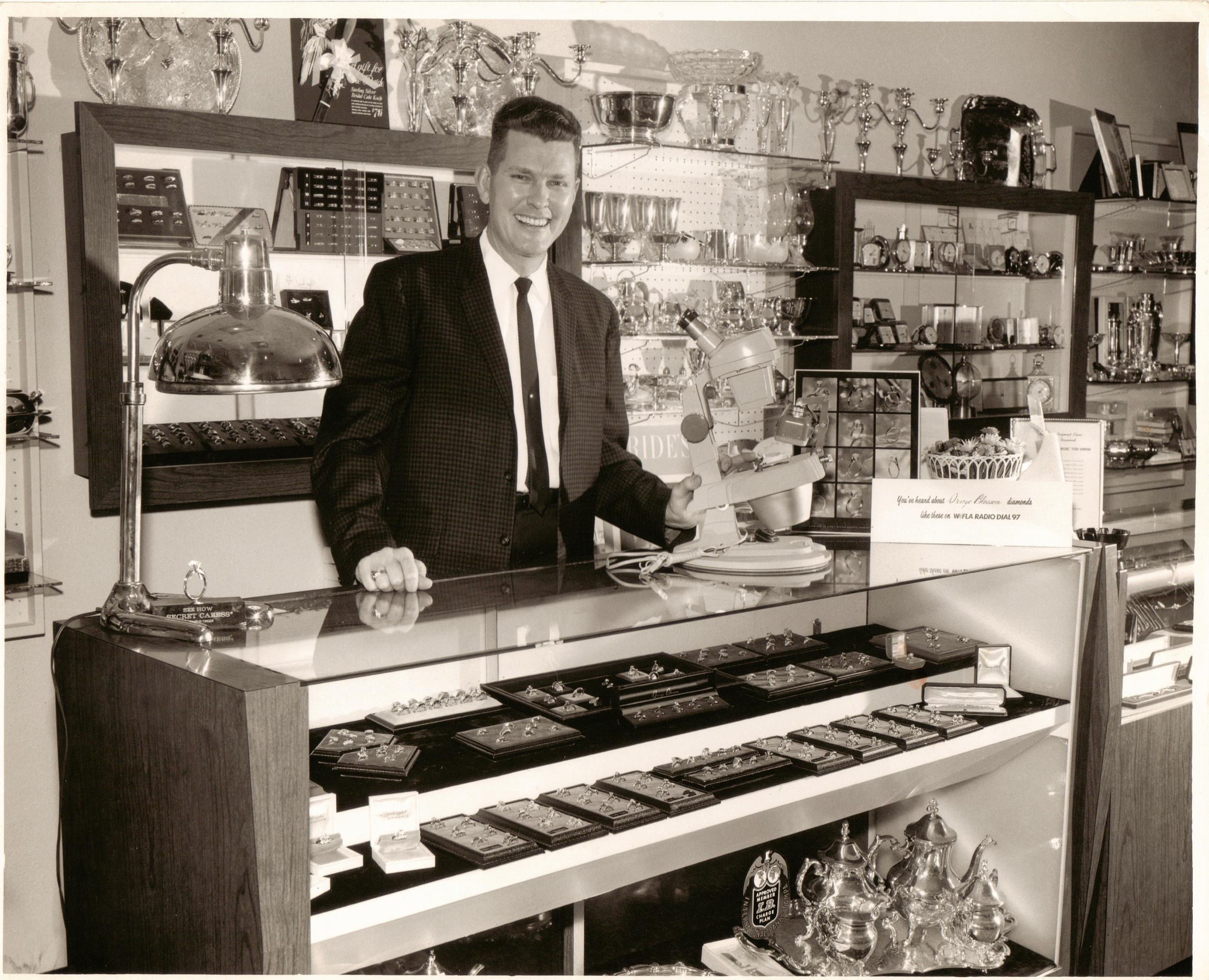 Arthur "Big Art" Yates ready for business in the Neptune Street location in 1969.