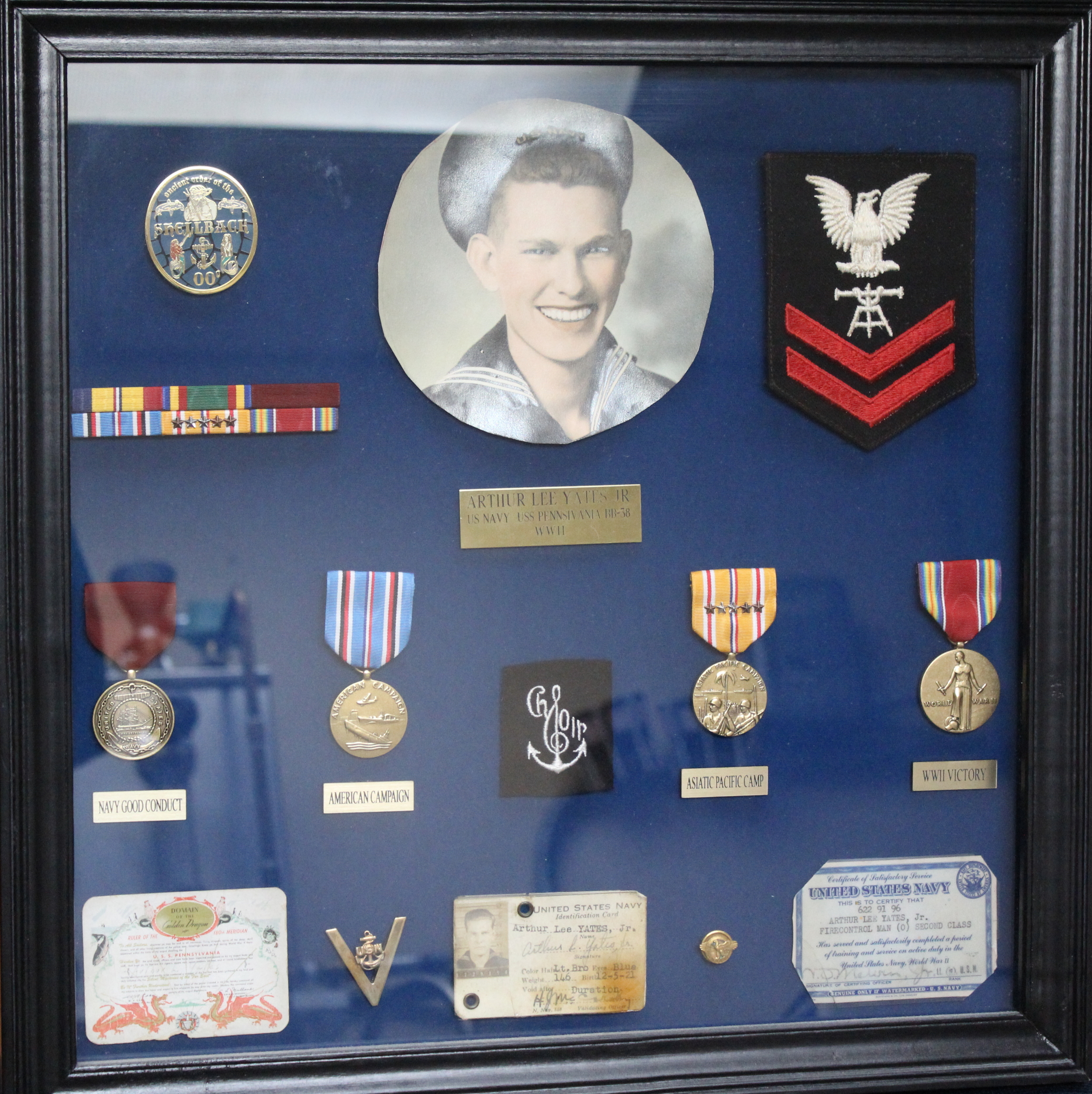 Most of Arthur's Awards and Accolades for World War II.