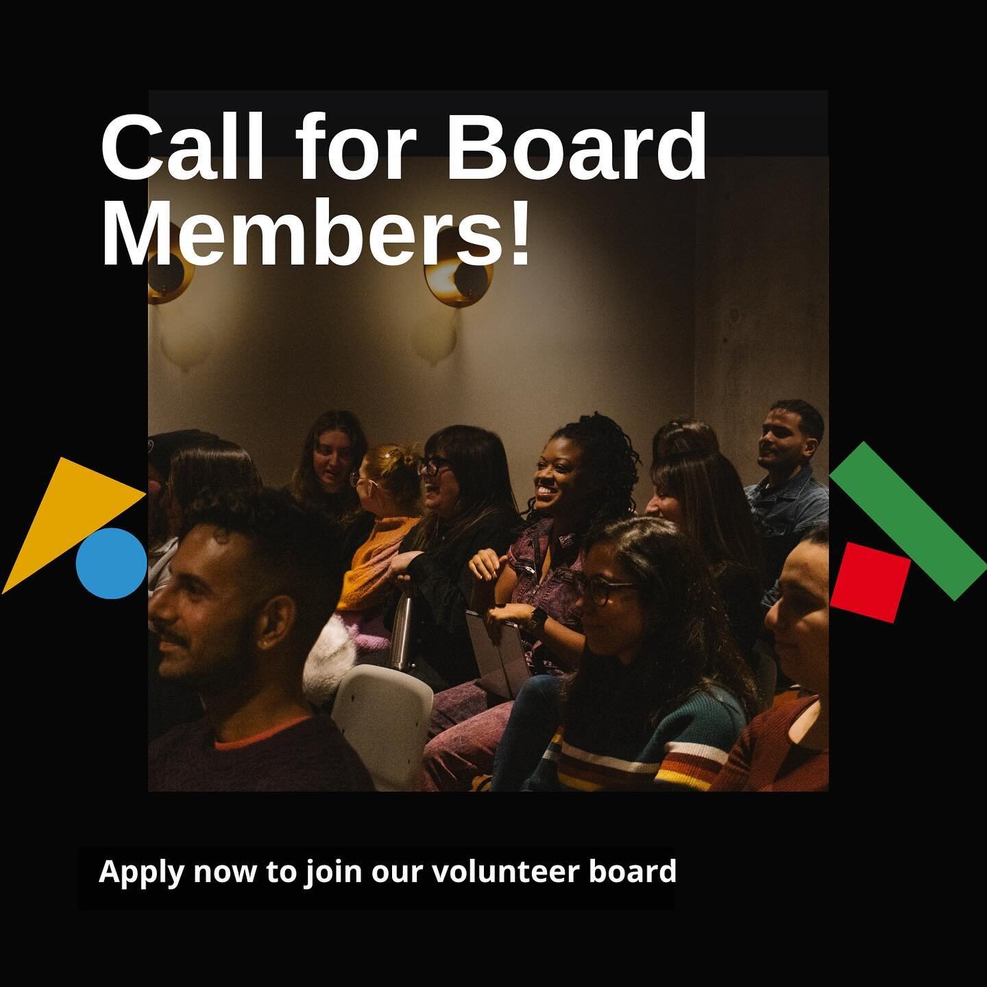 Apply to join our volunteer Board of Directors! We&rsquo;re looking for collaborative thinkers with a passion for the arts from all backgrounds (including youth!).