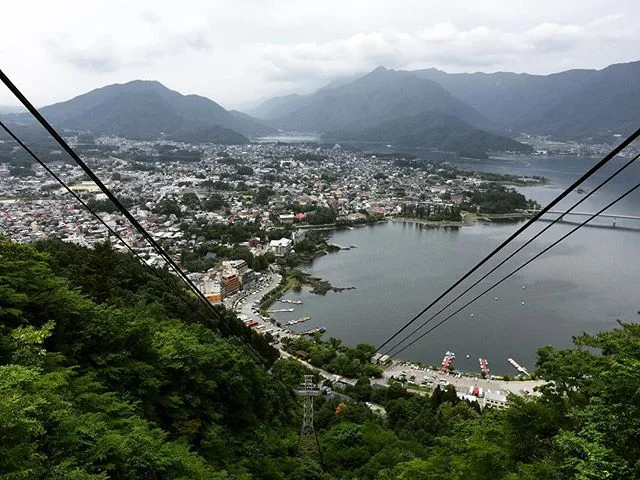 // Kachi Kachi Yama //
&bull;
&bull;
&bull;
#kawaguchi #lake #kawaguchilake #lakekawaguchi #kawaguchiko #shotoniphone #iphone6plus #explorejapan #shotonmoment #momentlens #japan #tripjapan #boats #traveljapan #yamanashi  #cablecars #explore #travel #