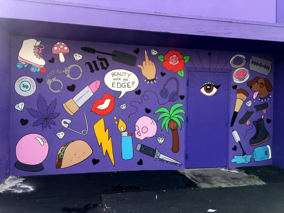 mural for URBAN DECAY HEADQUARTERS, costa mesa, CA 2017