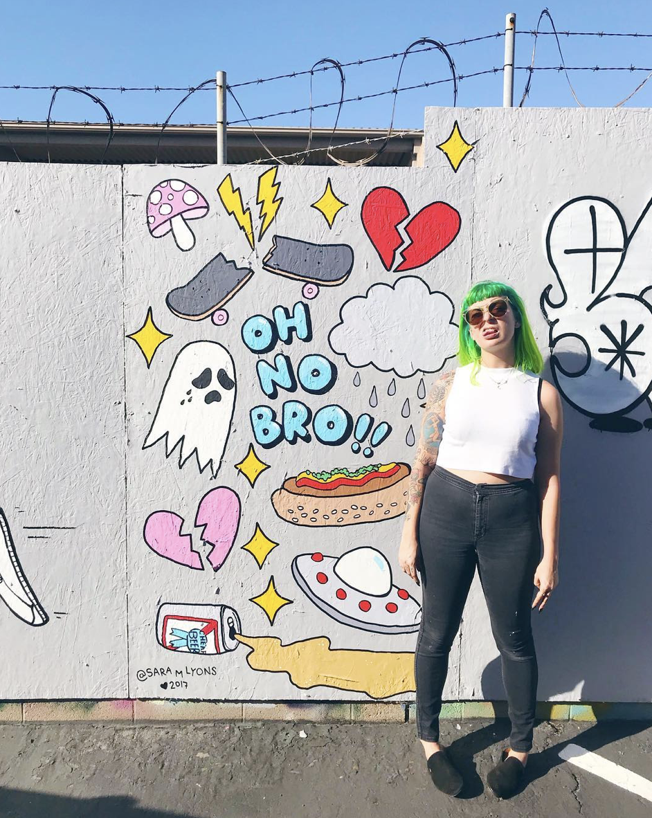 backlot wall at HURLEY HQ, costa mesa, CA, 2017