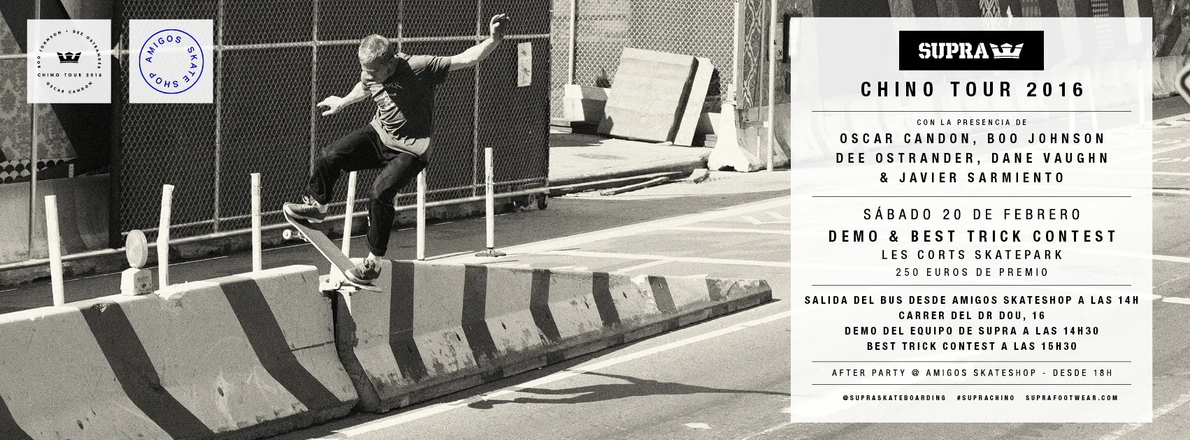 Supra | Chino Tour 2016 Barcelona
