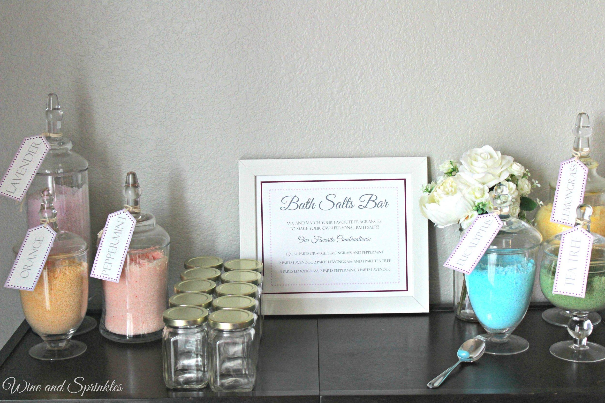 bath salt baby shower favors