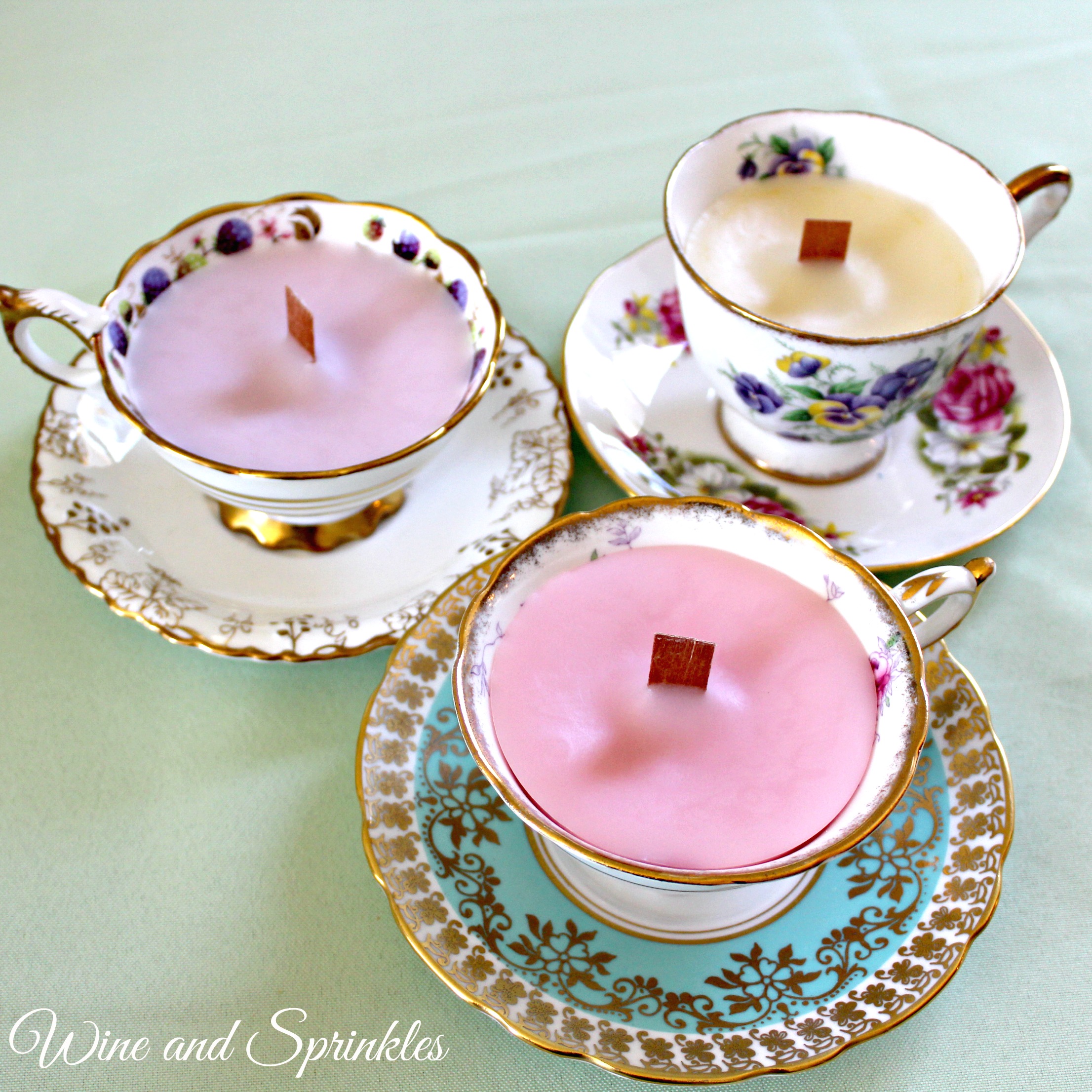 Tea Cup Candles 
