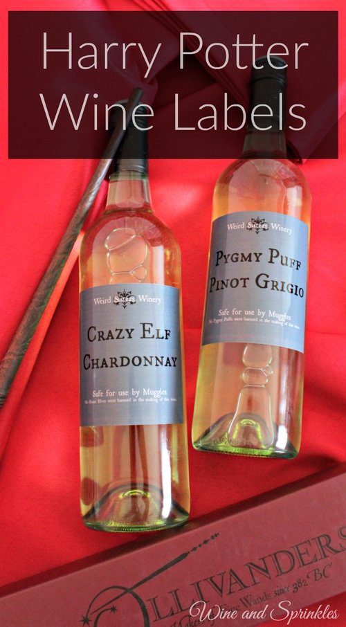 Harry Potter Wine Labels — Wine & Sprinkles