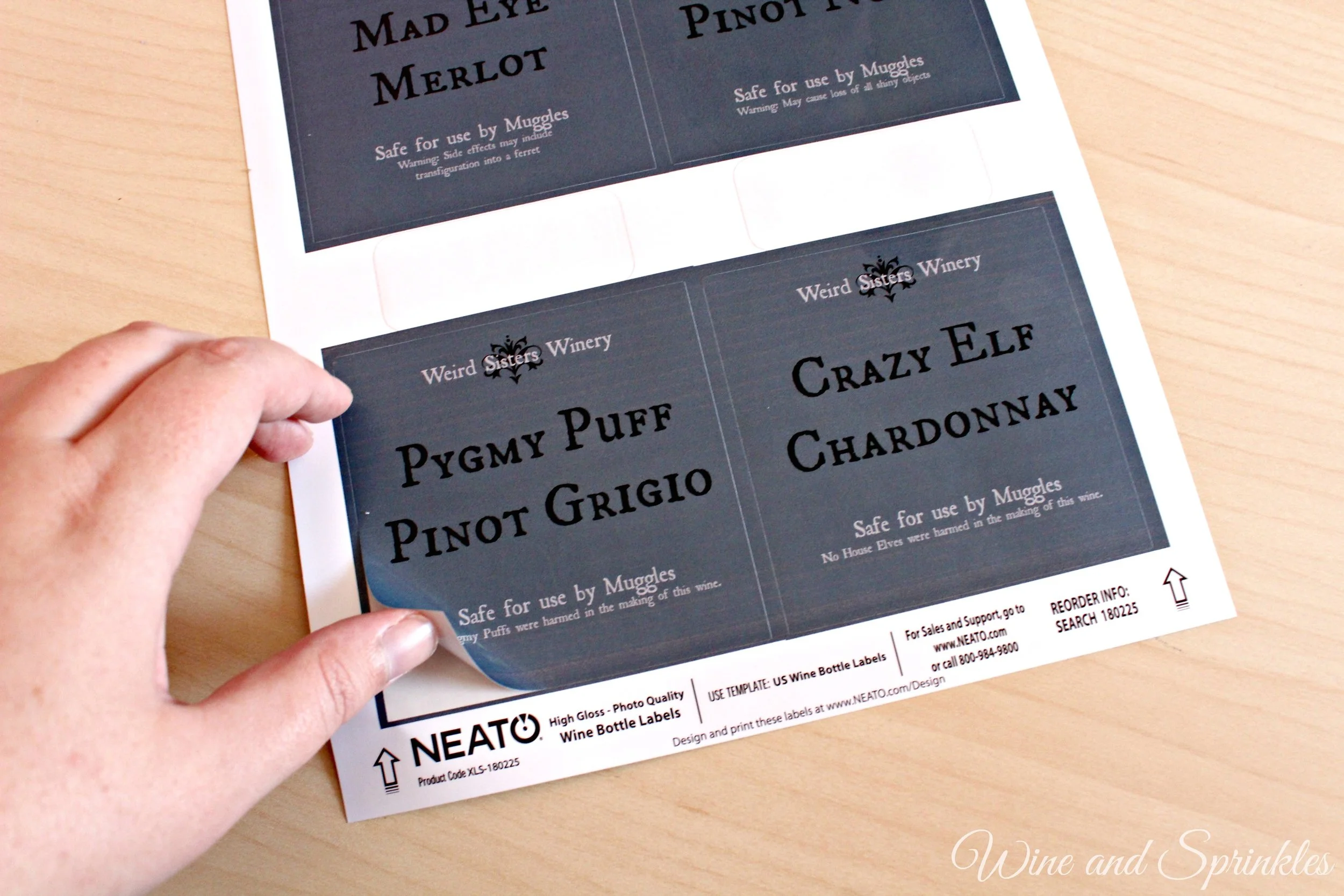 Harry Potter Wine Labels — Wine & Sprinkles