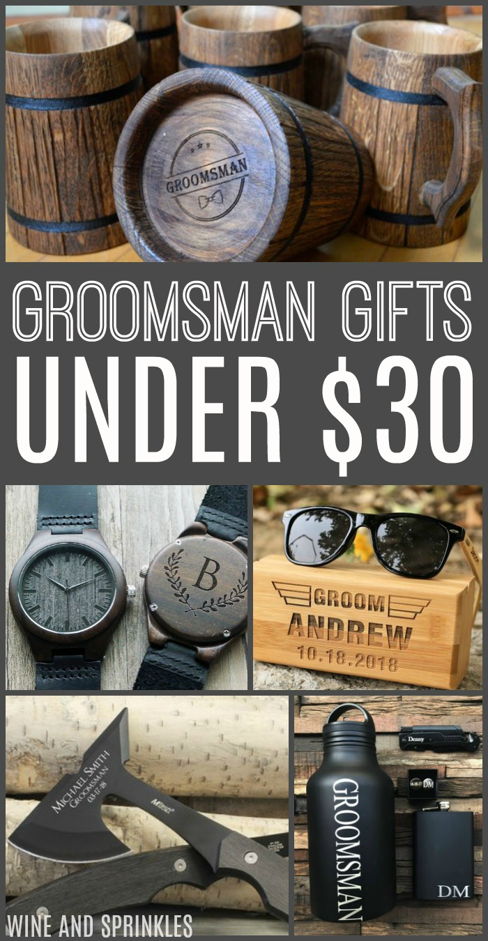 50 Cheap and Unique Groomsman Gifts Under $30 — Wine & Sprinkles