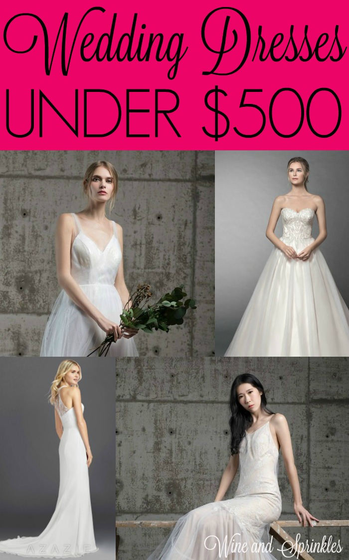 a line wedding dresses under 500