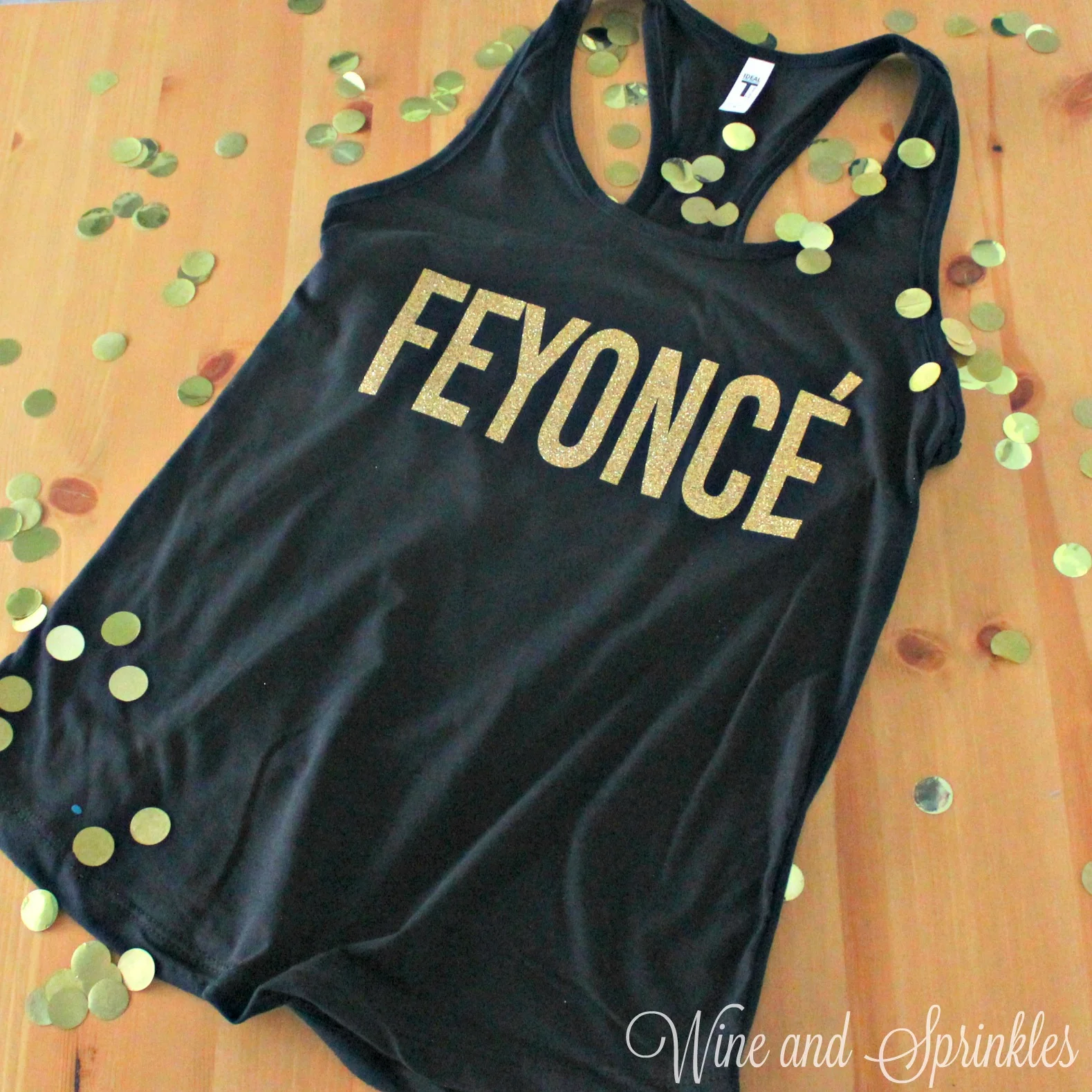 Just Engaged Feyonce DIY HTV Iron On Tank Top