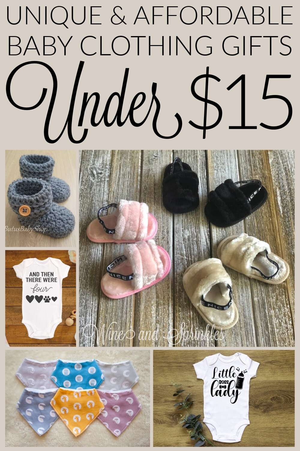 Cheap and Unique Baby Onesies and Wardrobe Accessories Under $15