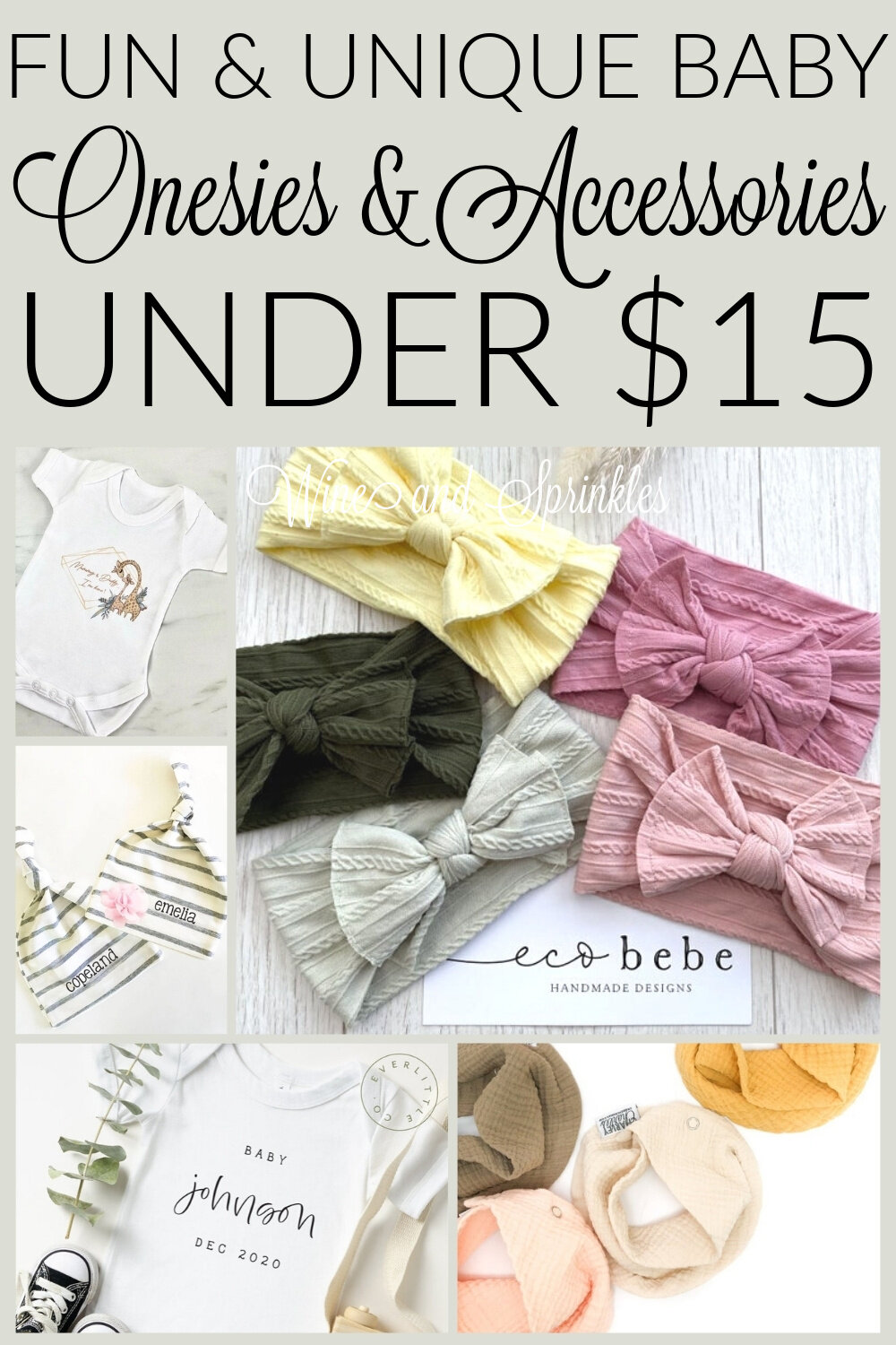 25 Cheap and Unique Baby Onesies and Wardrobe Accessories Under $15 — Wine  & Sprinkles