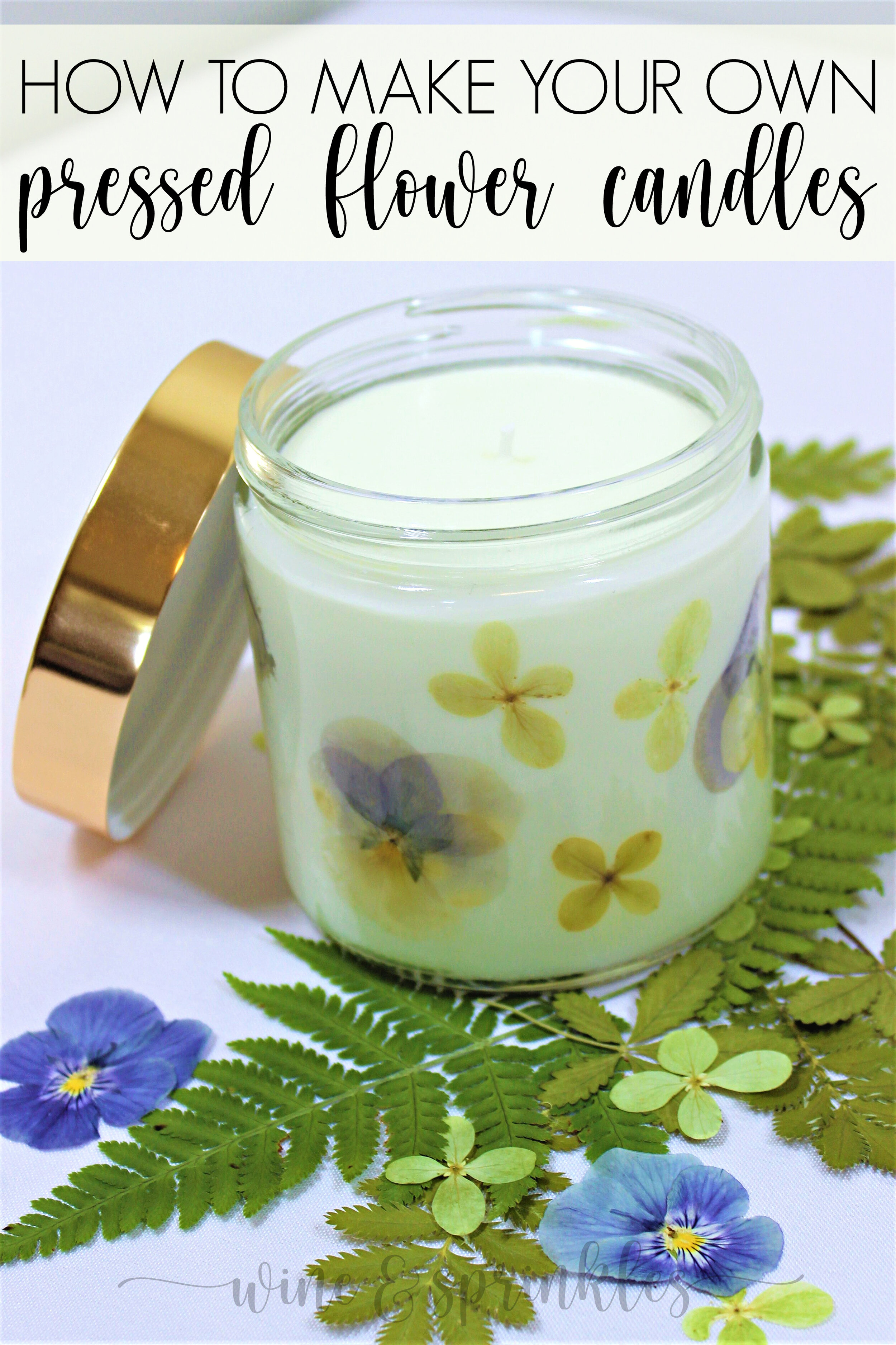 How To Make Dried Flower Candles, Recipe