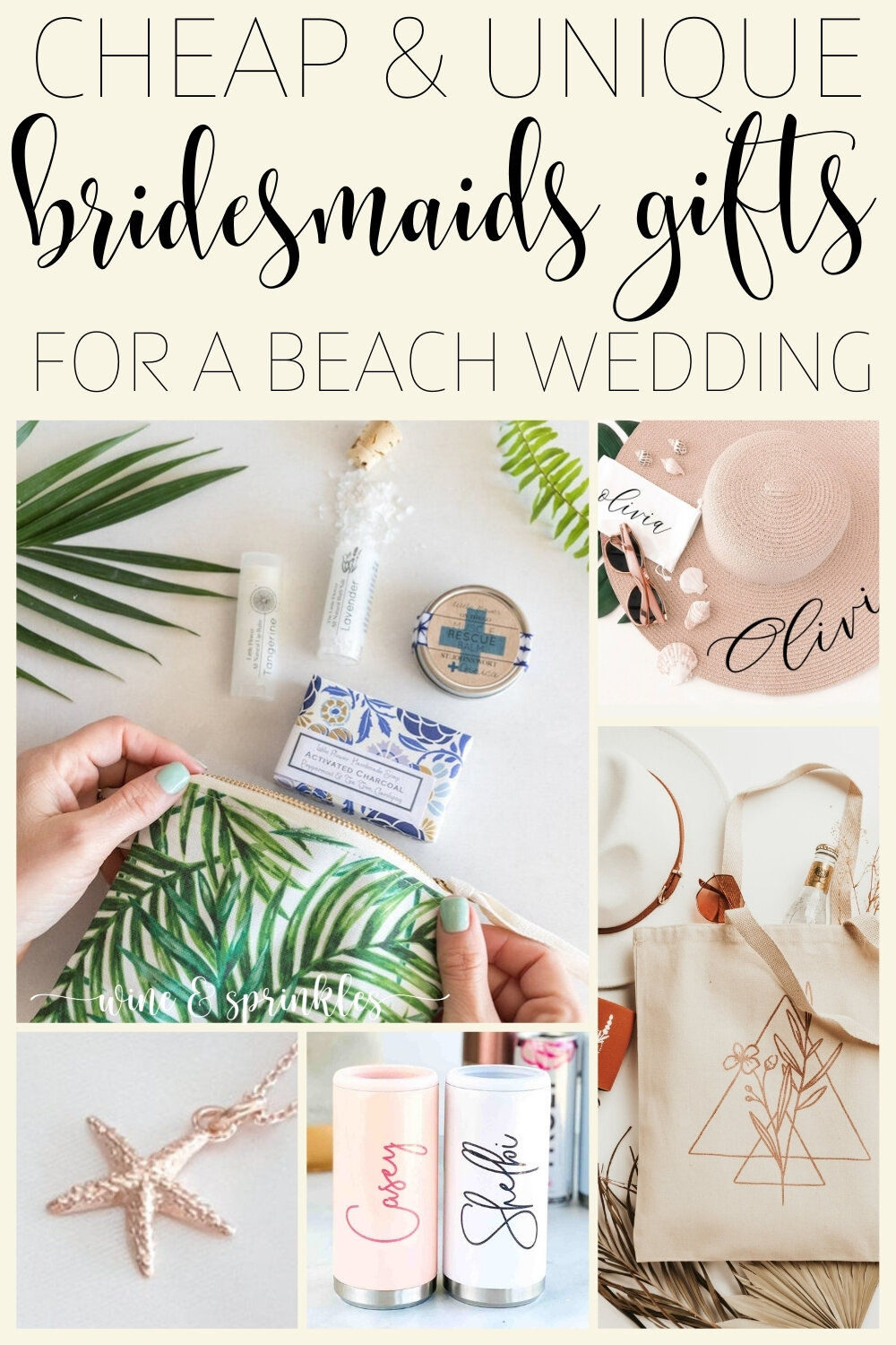 Unique Bridesmaids Gifts for a Beach Wedding Under $35