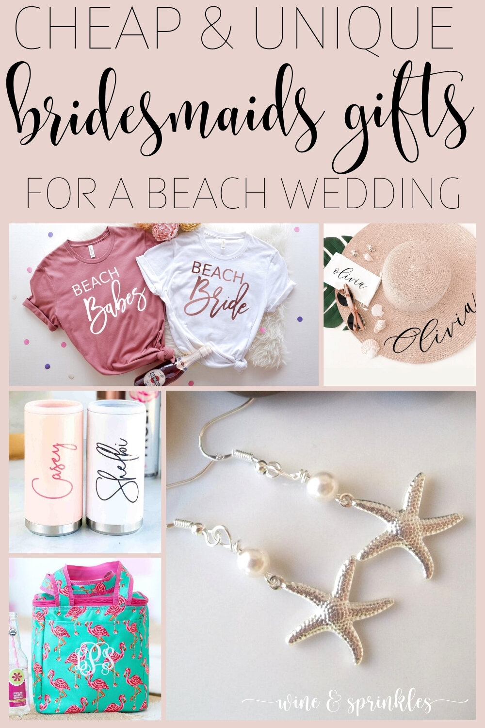 Unique Bridesmaids Gifts for a Beach Wedding Under $35