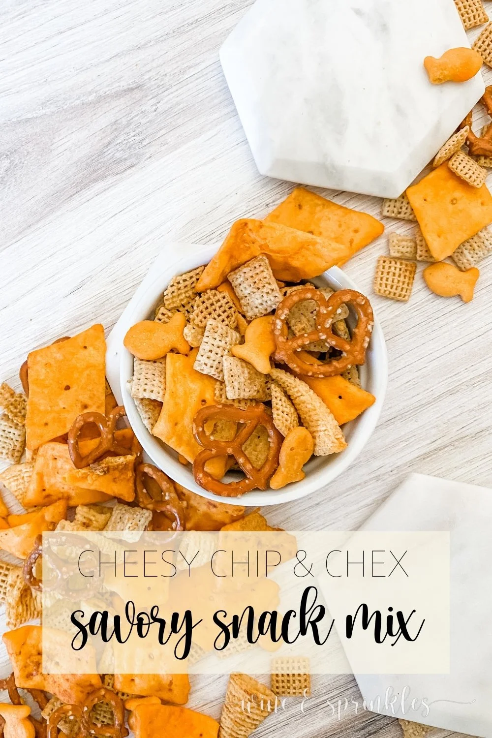 Cheesy Chip Chex Savory Snack Mix — Wine & Sprinkles