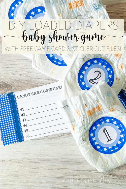 Candy diaper best sale baby shower game