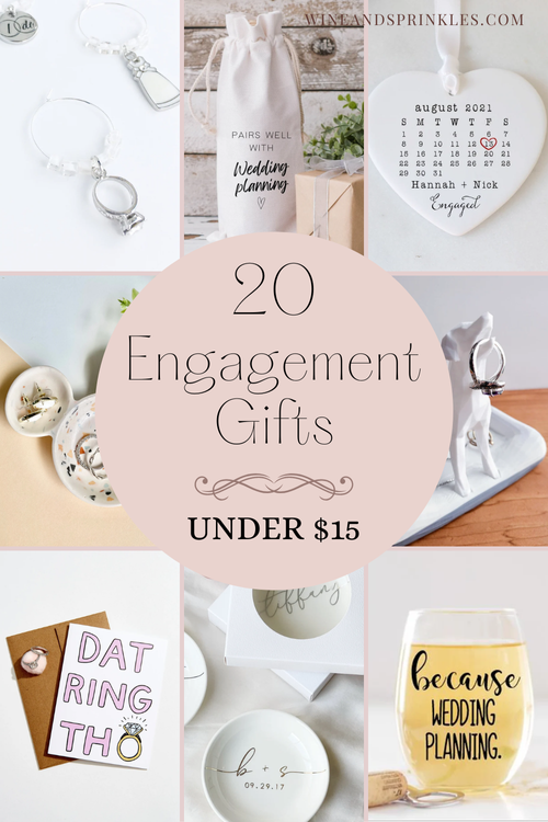 Just Engaged Gifts Under $15 — Wine & Sprinkles