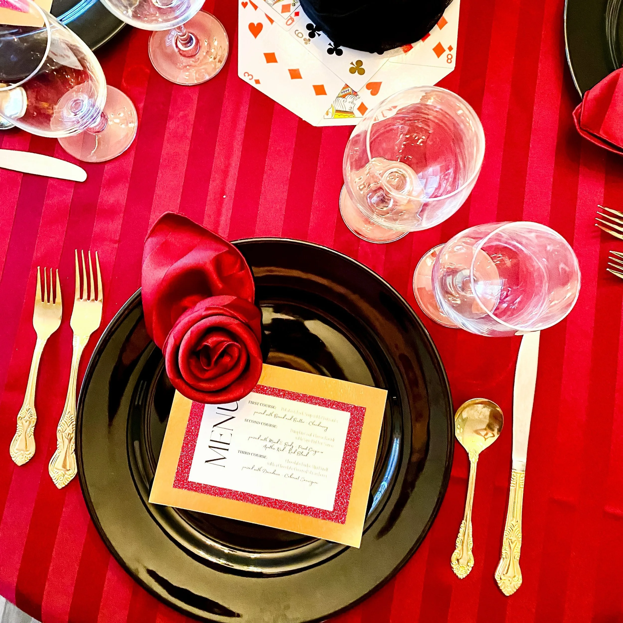 Alice in Wonderland Poker Dinner Party