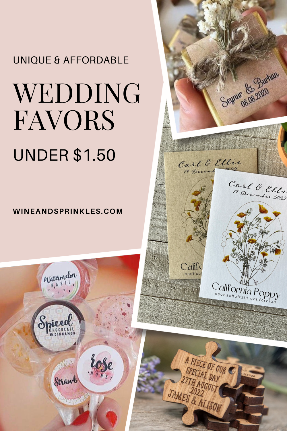 Budget wedding favors ideas: how to have unique wedding favors on a budget